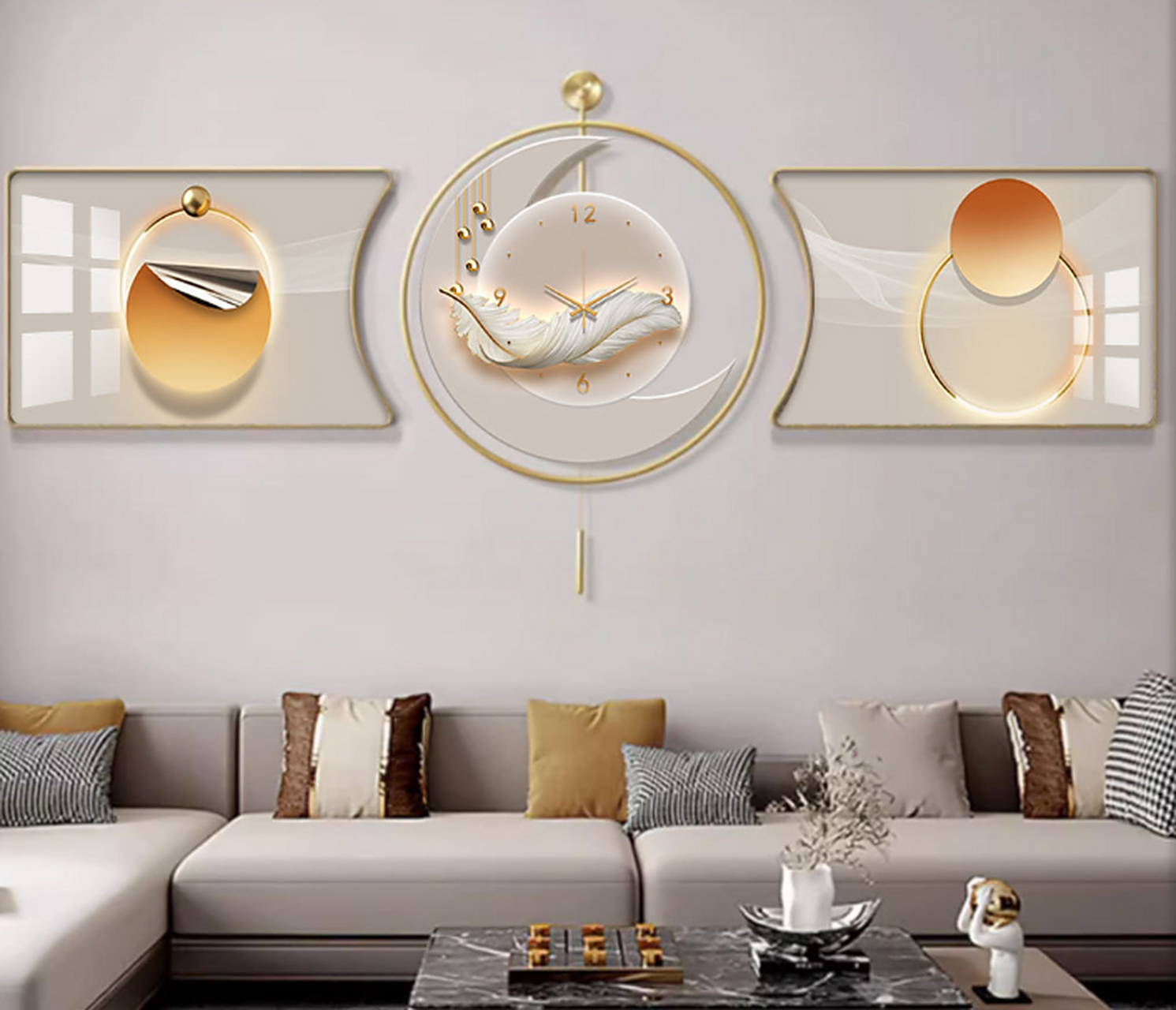 家居裝飾畫 墻壁藝術(shù)與建筑材料的完美融合